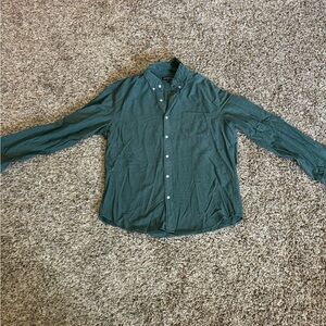 J. Crew Button Down Shirt | Men’s Button Down Shirt | Green Button Down